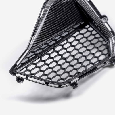 Anderson Composites 2024 Ford Mustang GT Carbon Fiber Front Bumper Inserts AC-FBI24FDMUGT