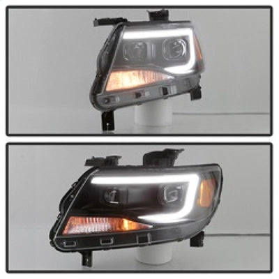 SPYDER xTune Chevy Colorado 15-17 Halogen Only Projector Headlights - DRL - Black PRO-JH-CCO04-LBDRL-BK 9039287