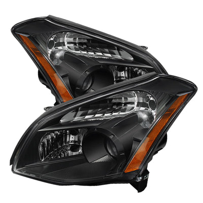 SPYDER Xtune Nissan Maxima (Halogen Only) 07-08 Crystal Headlights Black HD-JH-NM07-AM-BK 9025549