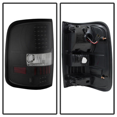SPYDER Xtune Ford F150 Styleside 04-08 (Not Fit Heritage & SVT) LED Tail Lights Black ALT-ON-FF15004-LED-BK 5012890