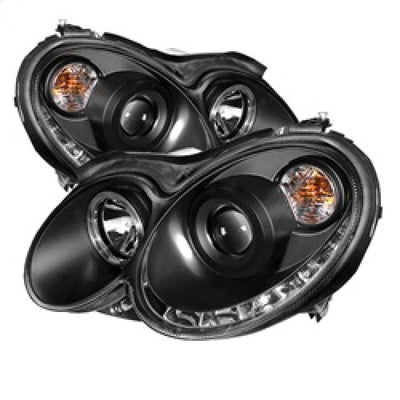 Spyder Mercedes Benz CLK 03-09 Projector Halogen Model- LED Halo DRL Blk PRO-YD-MBCLK03-DRL-BK 5038036