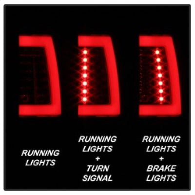 Spyder 00-06 GMC Yukon/Yukon XL V2 Light Bar LED Tail Lights - Blk Smoke (ALT-YD-CD00V2-LBLED-BSM) 5084156