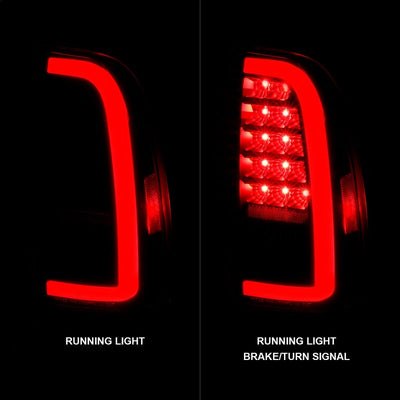 ANZO 00-06 Toyota Tundra LED Taillights w/ Light Bar Black Housing Clear Lens 311411