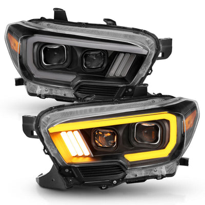 Anzo Toyota Tacoma '16-18 Projector Plank Style Switchback H.L Black Amber