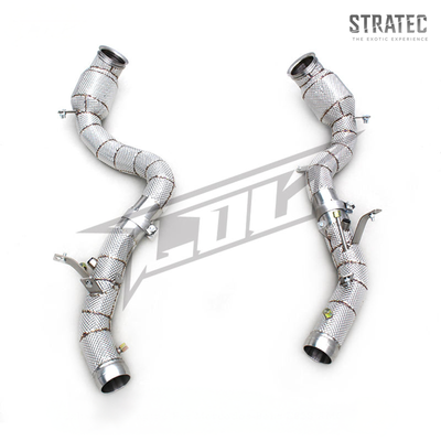 High‑Flow Downpipe with Heat Shield for Mercedes‑Benz E63 / E63S AMG W213 4.0TT