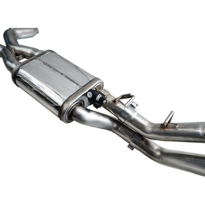 AWE Tuning 22-24 Ford Bronco Raptor 4WD Dual BashGuards Cat-Back SwitchPath Exhaust (No Tips)