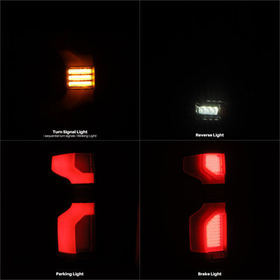 AlphaRex 19-24 Chevy Silverado 1500 / 20-24 2500HD/3500HD LUXX-Series LED Tail Lights Red 620068 *Discontinued