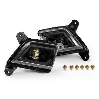 AlphaRex 19-23 Chevrolet Silverado 2500/3500HD DoubleTap Dual Color LED Projector Fog Lights 210017 *Discontinued