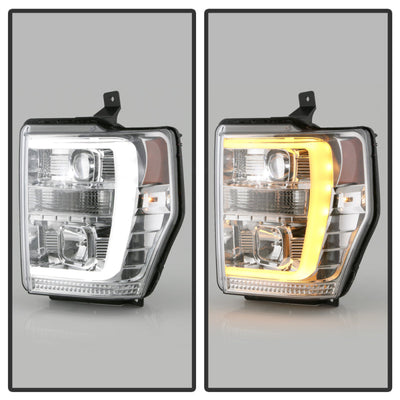 Spyder Ford F-250/350/450 08-10 V2 High-Power LED Headlights-Switch Back-Chrome PRO-YD-FS08PL-SBLB-C 5087744