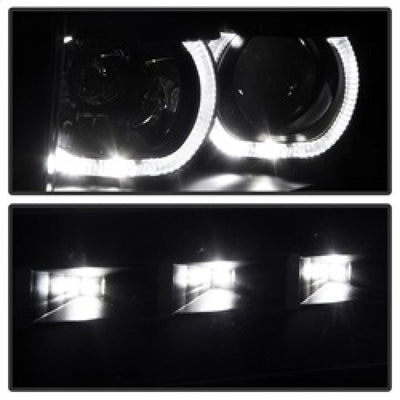 SPYDER Xtune Ford F150 09-14 Projector Headlights Halogen Model Only LED Halo Black PRO-JH-FF15009-CFB-BK 9032226