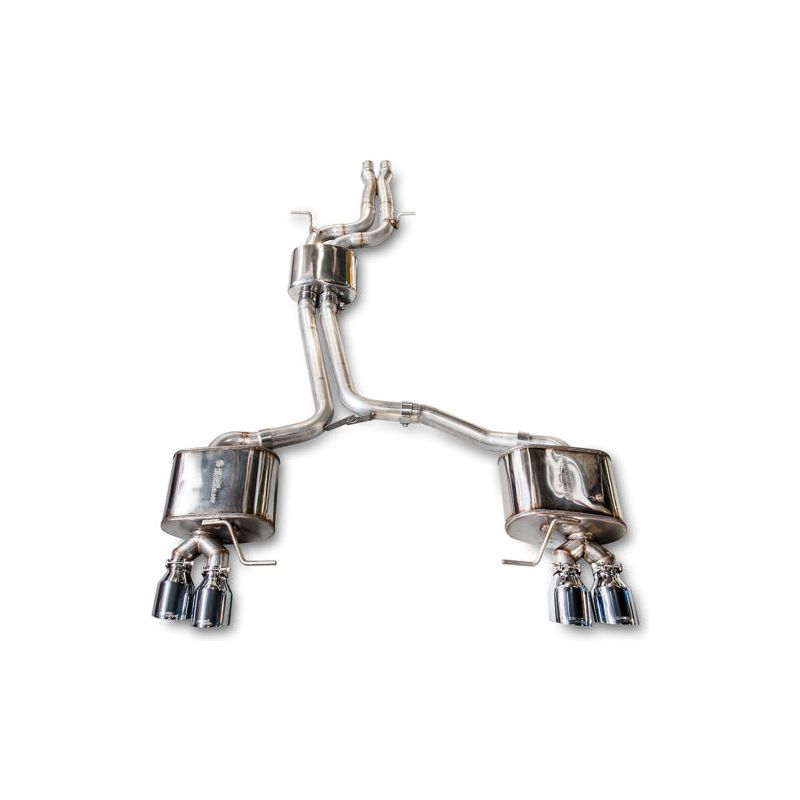 AWE Tuning Audi 8R SQ5 Touring Edition Exhaust - Quad Outlet Chrome Silver Tips