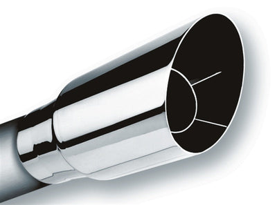 Borla Universal Polished Tip Single Round Angle-Cut (inlet 2 1/2in. Outlet 3 1/2in) *NO Returns* 20122