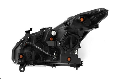 AlphaRex 08-13 Infiniti G37 Coupe SD NOVA LED Proj Headlights Plank Gloss Blk w/Activ Light/Seq Sig 881985 *Discontinued