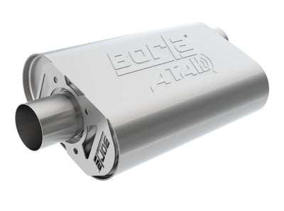 Borla CrateMuffler LS3 ATAK 2.25in Offset/Offset 14inx4.35inx9in Oval Muffler 400945