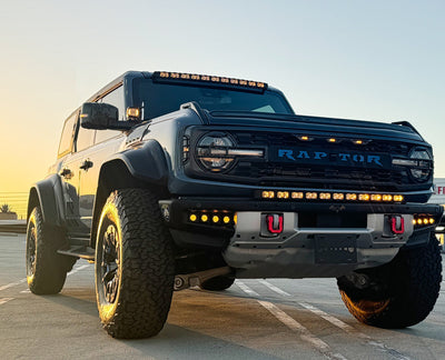 2021+ Ford Bronco Modular Bumper 40in Light Bar - PRO