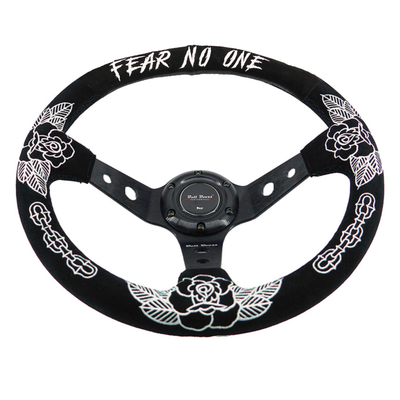 BW Rose 350MM Steering Wheel + Hub Adapter Kit For Subaru Impreza WRX