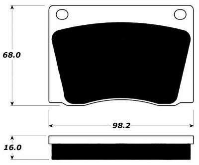 Porterfield Brake Pads for 1968 FERRARI DINO 206 GT