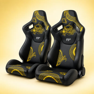 Bull Boost Adjustable Racing Lowered Ultra Max Bucket Seat w/ Seat Rails