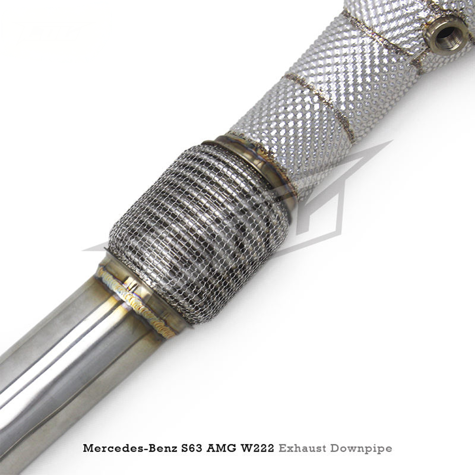 High‑Flow Catted Stainless Steel Downpipe for Mercedes Benz S63 AMG W222 5.5T