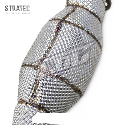 High‑Flow Catted Stainless Steel Downpipe with Heat Shield for Nissan GT‑R R35 3.8TT