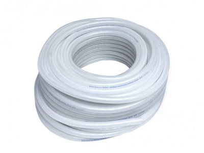 HPS High Temp 5/16" ID (8mm) Reinforced Silicone Heater Hose Clear - 100F