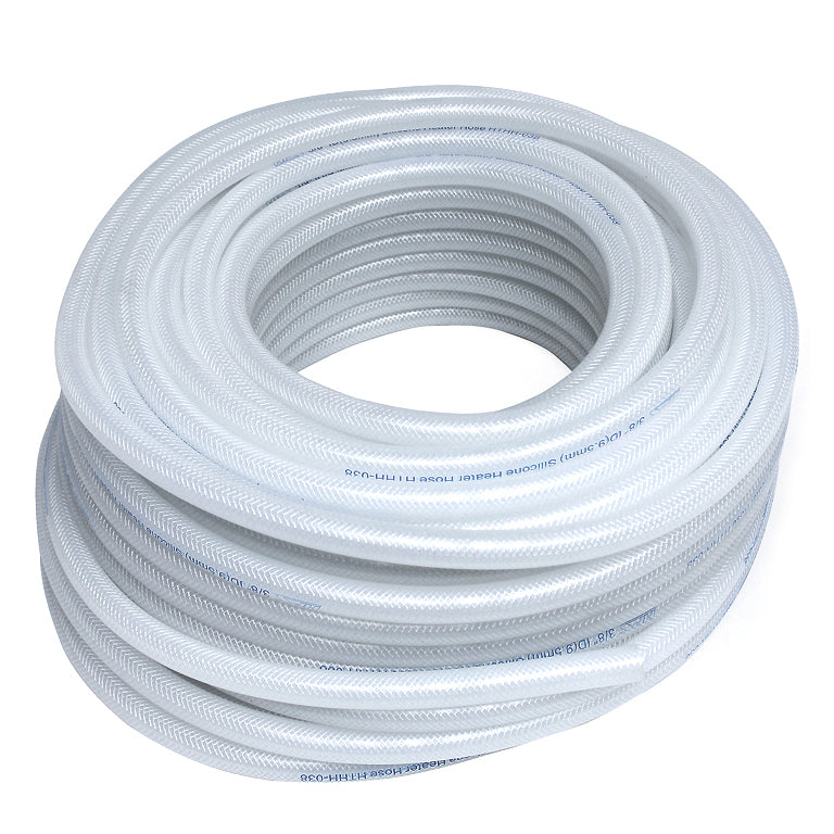 HPS High Temp 3/4" ID (19mm) Reinforced Silicone Heater Hose Clear - 50F