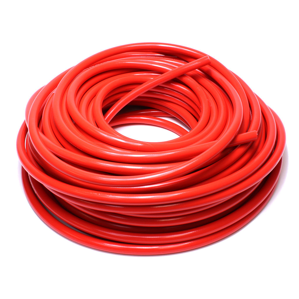 HPS High Temp 5/8" ID (16mm) Reinforced Silicone Heater Hose Red - 100Feet