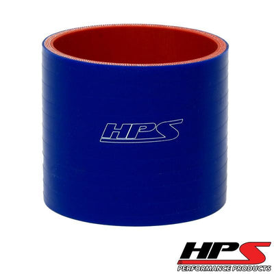 HPS 5" ID, 3" Length, Silicone Straight Coupler Hose, High Temp 4-ply Reinforced, 127mm ID, Blue