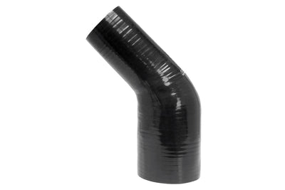 HPS 3" - 4" Silicone 45 Degree Elbow Reducer Coupler Hose, High Temp 4-ply Reinforced, 76mm - 102mm ID
