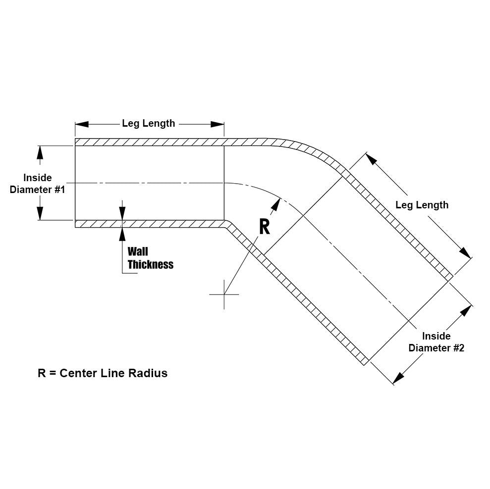 HPS 3/4" - 1-1/4" ID, Silicone 45 Degree Elbow Reducer Coupler Hose, High Temp 4-ply Reinforced, Blue, 19mm - 32mm ID