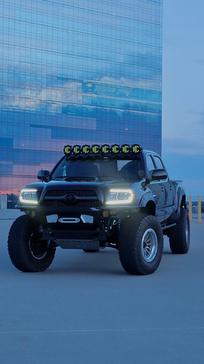AlphaRex 05-11 Toyota Tacoma LUXX-Series LED Projector Headlights Black