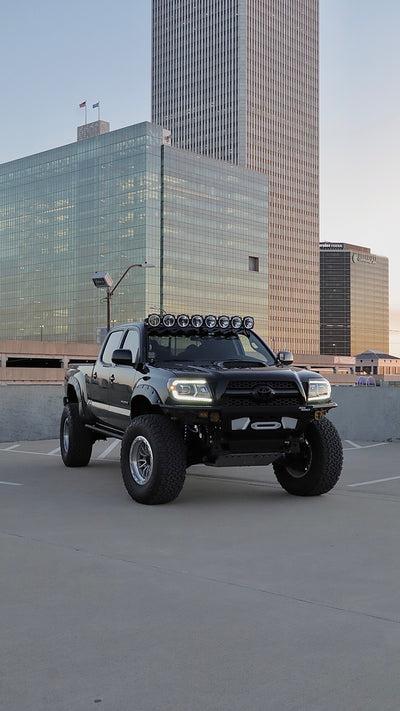 AlphaRex 05-11 Toyota Tacoma LUXX-Series LED Projector Headlights Alpha-Black