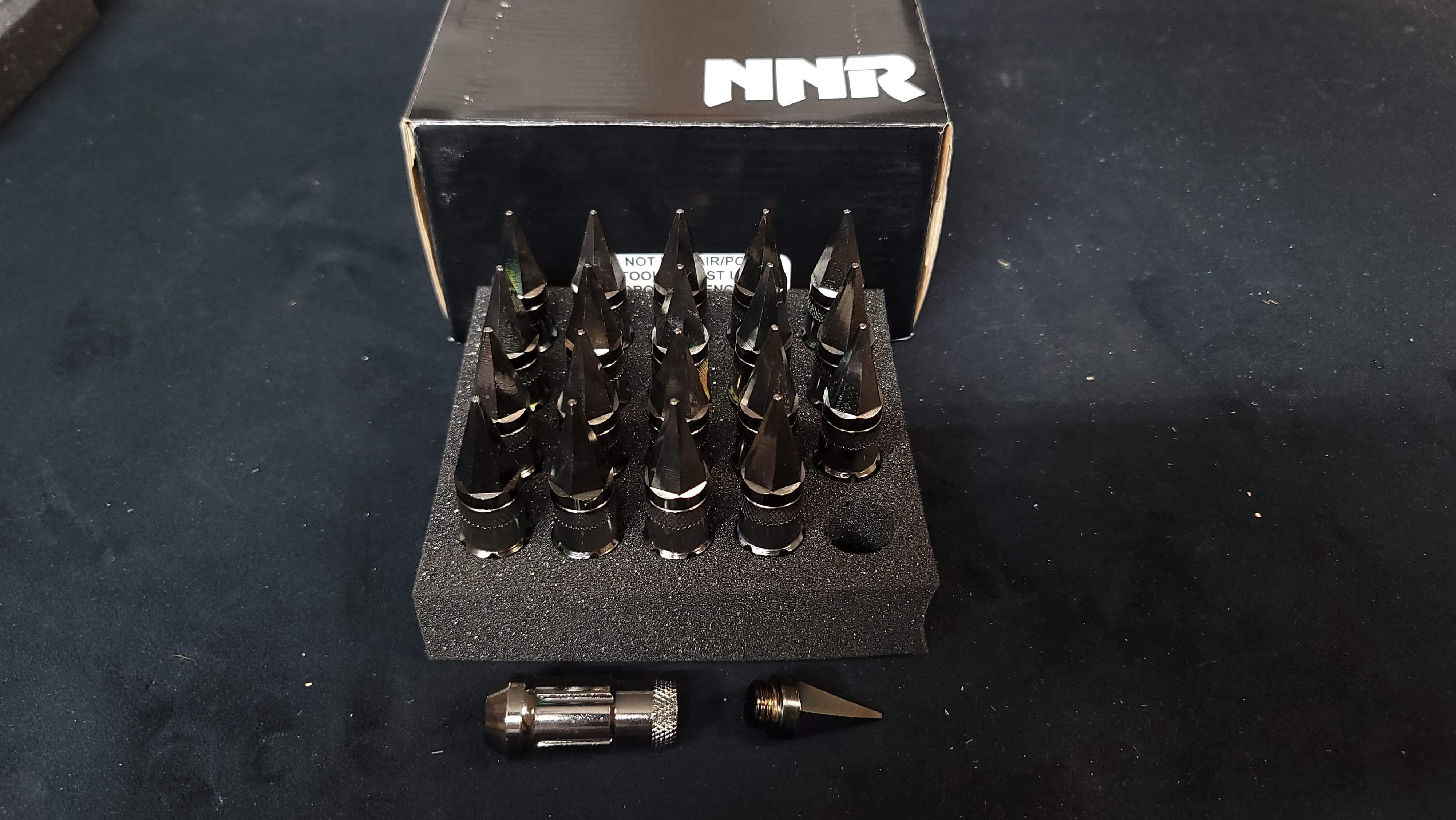 NNR Steel Extended Spline Wheel Lug Nuts with Spike 78mm 20pcs