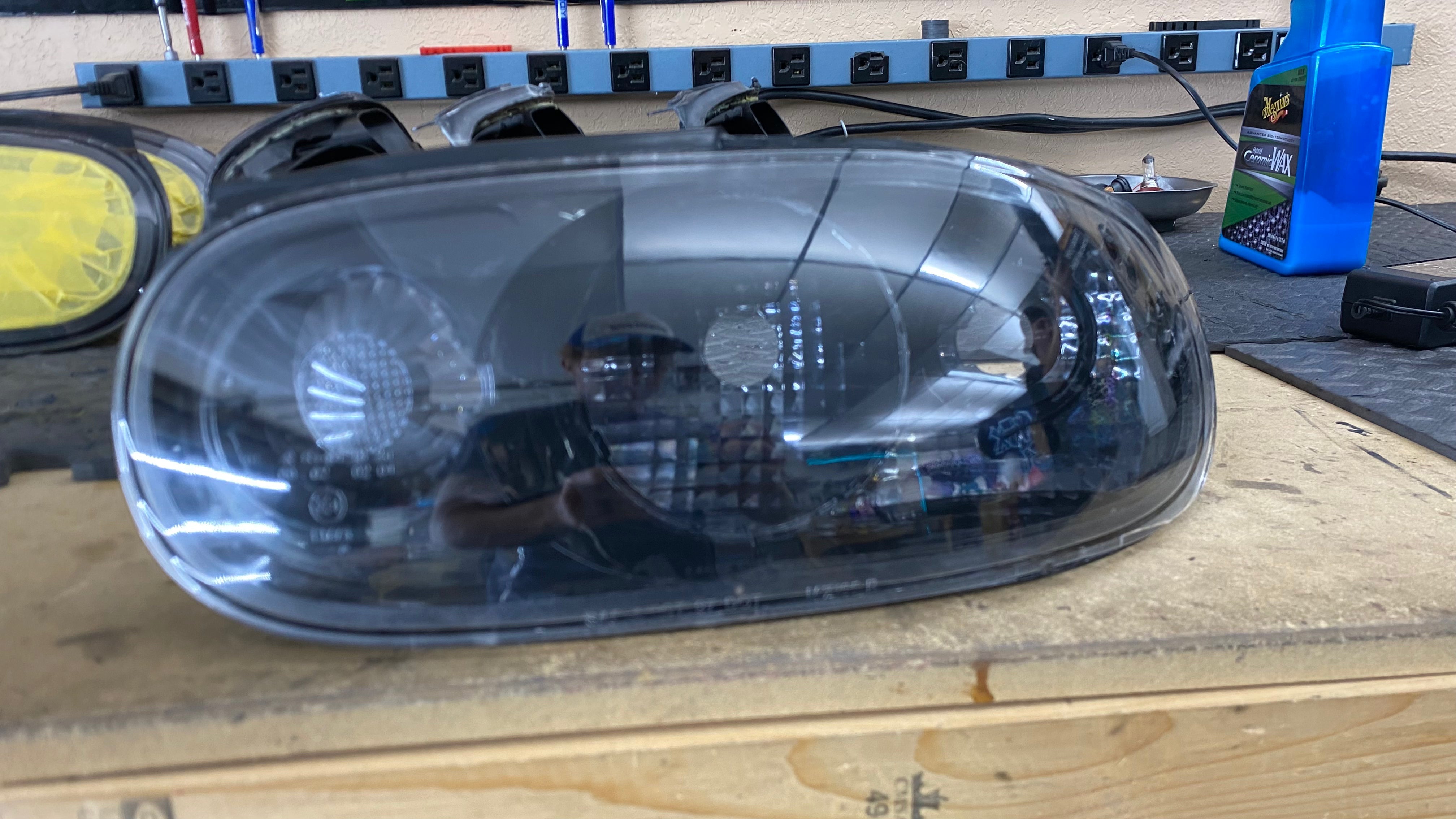 1990–1997 Mazda Miata All Black housing Tail Lights