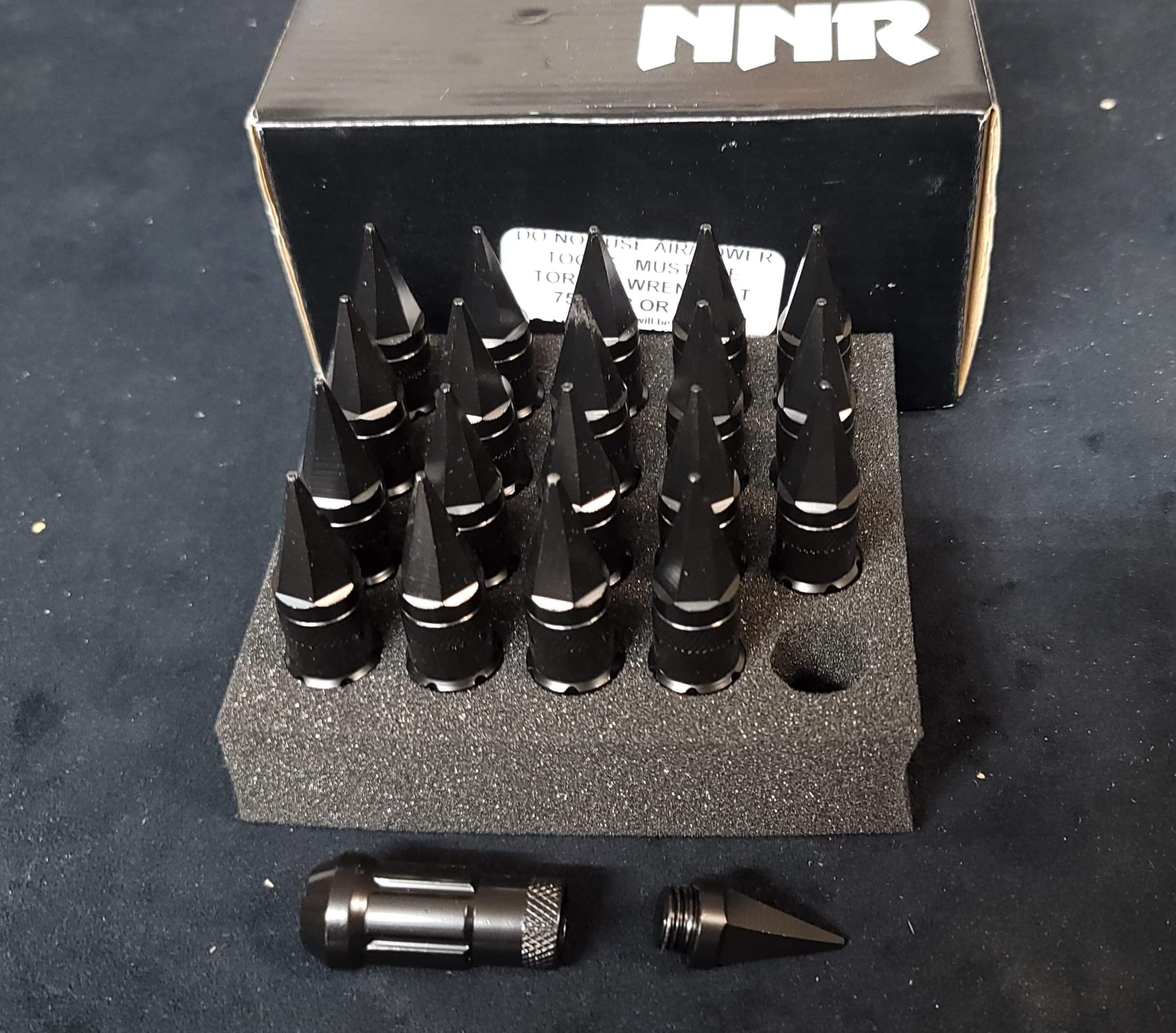 NNR Steel Extended Spline Wheel Lug Nuts with Spike 78mm 20pcs