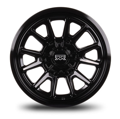 18x9 Mudder Trucker MT706 Detox Black 5x127 5x5 5x139.7 5x5.5 ET-12 Wheel