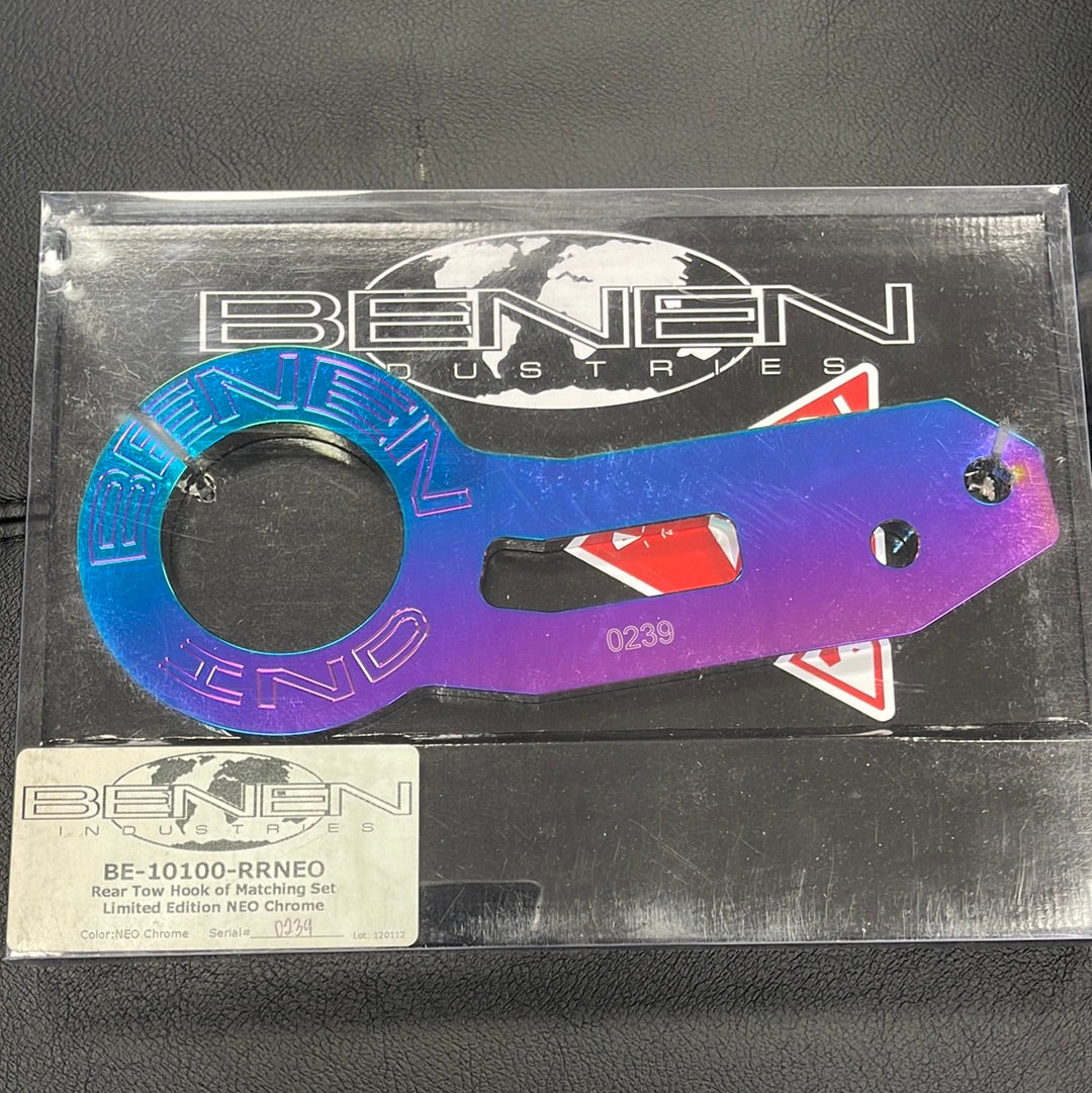 BENEN INDUSTRIES - REAR TOW HOOK Neo Chrome