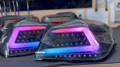 NTXGlow Black Spec D Color Shifting Tail Lights (2015-2021 Subaru WRX)
