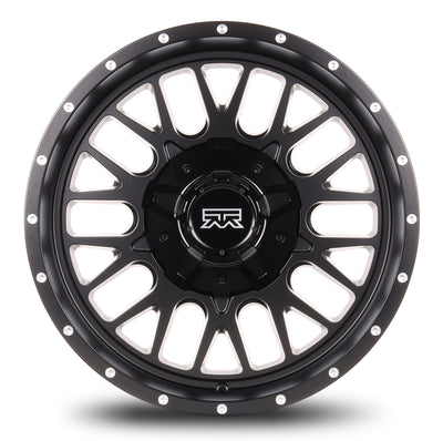 20x10 Mudder Trucker MT937 Sawtooth Black 6x135 6x139.7 6x5.5 ET-18 Wheel