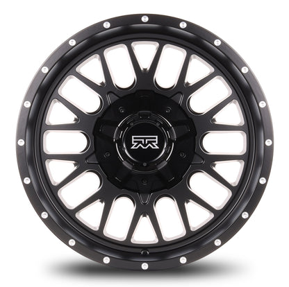 20x10 Mudder Trucker MT937 Sawtooth Black 6x135 6x139.7 6x5.5 ET-18 Wheel