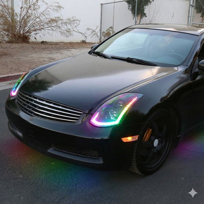 NTXGLOW RGB headlights (2003 - 2007 Infiniti G35 coupe)
