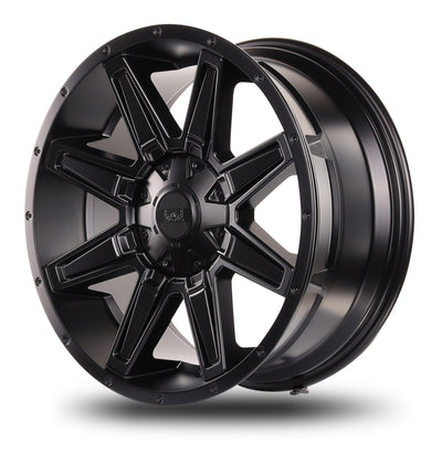 20x9 Mudder Trucker MT404 Deviant Black 5x127 5x5 5x135 ET12 Wheel Rim