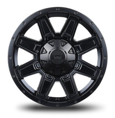 17x8.5 Mudder Trucker MT404 Deviant Black 5x127 5x5 5x139.7 5x5.5 -6 Wheel