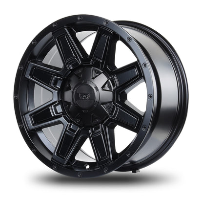 17x8.5 Mudder Trucker MT404 Deviant Black 5x127 5x5 5x139.7 5x5.5 -6 Wheel