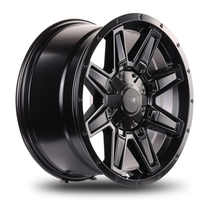 18x9 Mudder Trucker MT404 Deviant Black 5x127 5x5 5x135 ET12 Wheel Rim