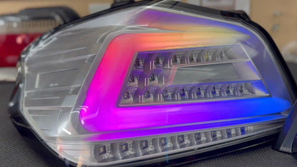 NTXGlow Clear Color Shifting Spec D Tail Lights (2015-2021 Subaru WRX)