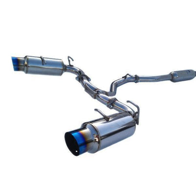 Invidia [13-24 BRZ / 13-16 FRS/ 17-21 GT86 / 21-24 GR86] N1 Cat back Exhaust Burnt Titanium Tips | HS12SSTGTT