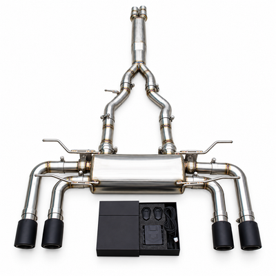 Valved Stainless Steel Catback Exhaust System for Jaguar F‑TYPE V8 5.0T