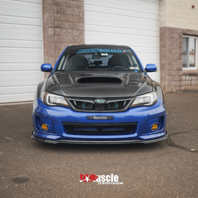 JDMuscle [08-14 WRX/STI] Carbon Fiber Hood V3 w/ Heat Extract