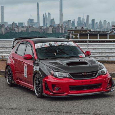 JDMuscle [08-14 WRX/STI] Carbon Fiber Hood V4 w/ Heat Extract